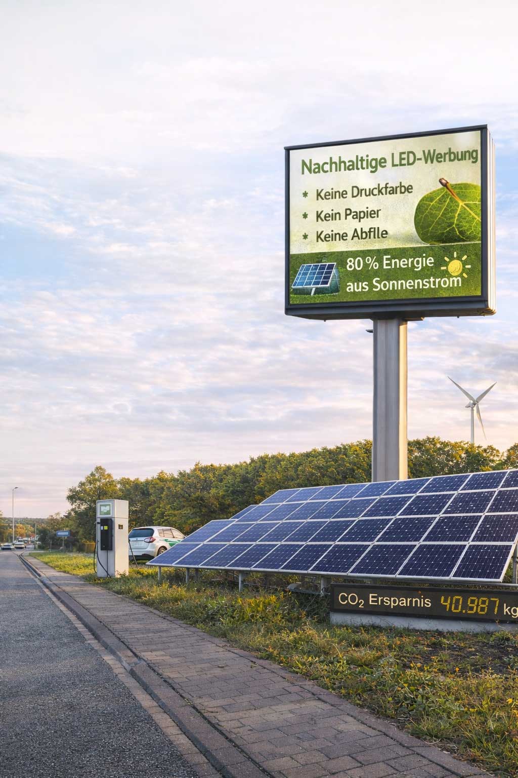 Umweltfreundliche LED-Werbung